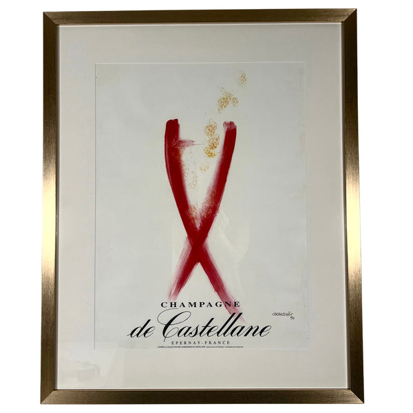 Vintage French Champagne De Castellane Advertisement