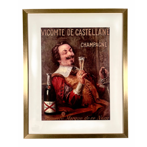 Vintage French Champagne De Castellane Advertisement