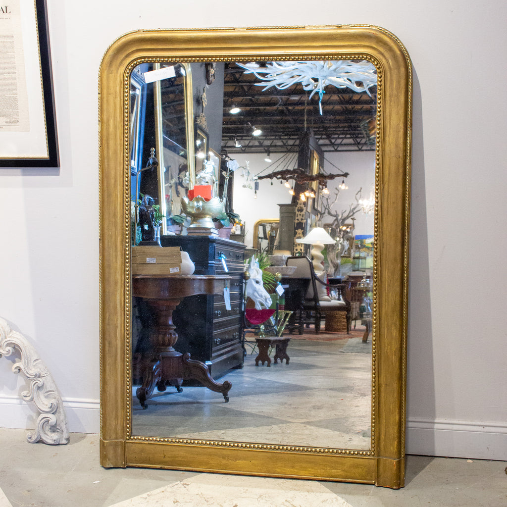 Pair of French Reproduction Louis Philippe Style Giltwood Mirrors -  Fireside Antiques