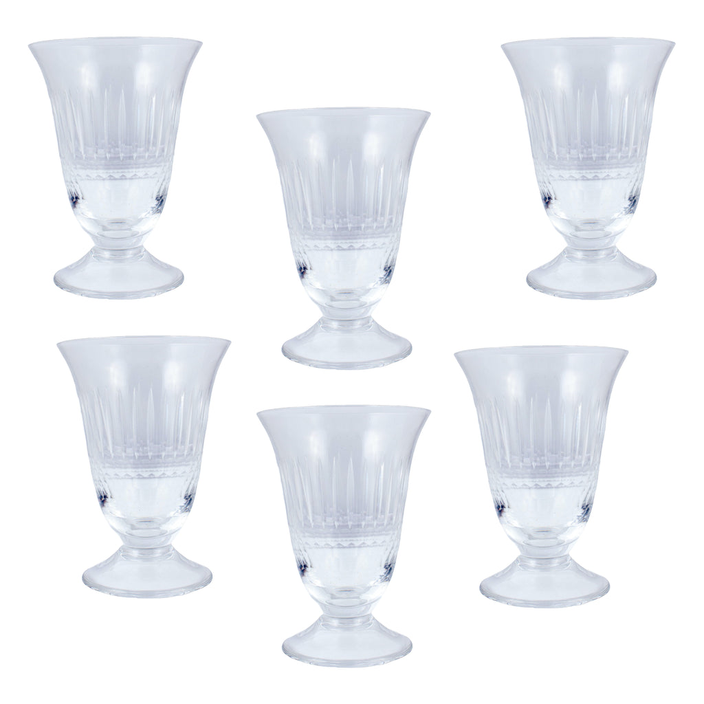 Vintage French Engraved Crystal Dessert Wine Glasses, Set of 8 – Laurier  Blanc